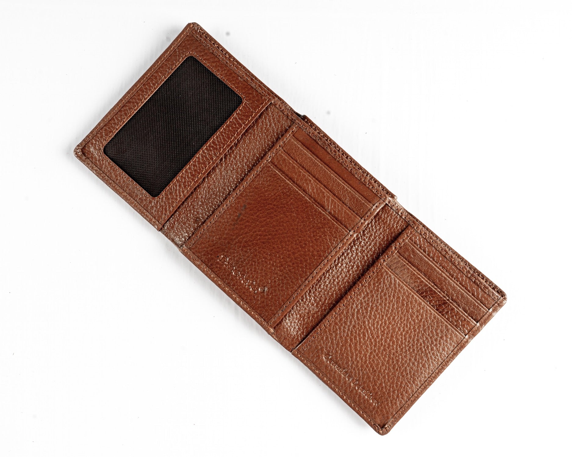 Emerald Wallet Trifold  Genuine Leather - Tan