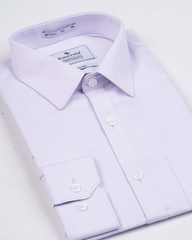 Emerald Corporate Dobby Slim Fit -Orchid Hush