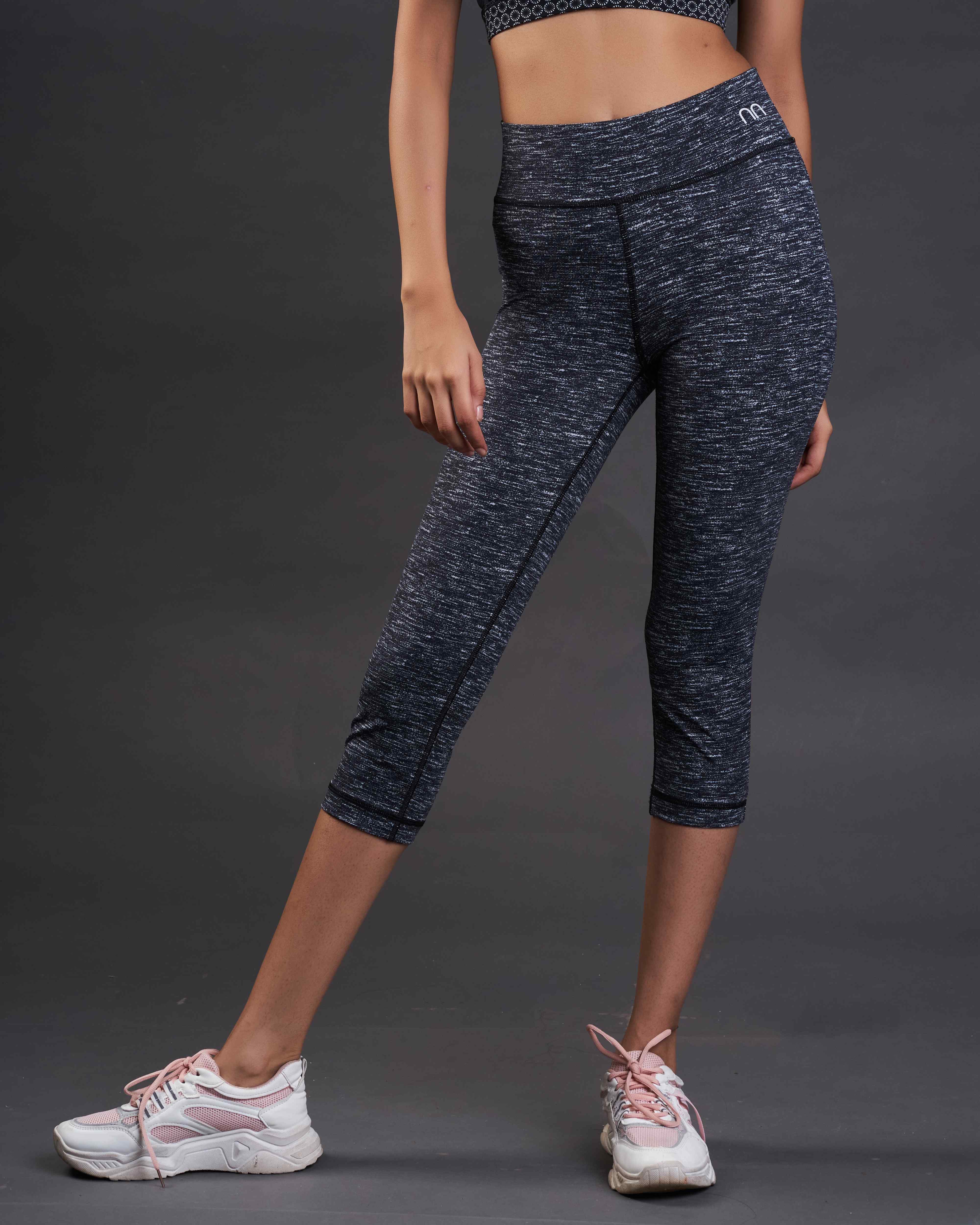 Runn Active Wear Printed Athleisure Fit-Iron
