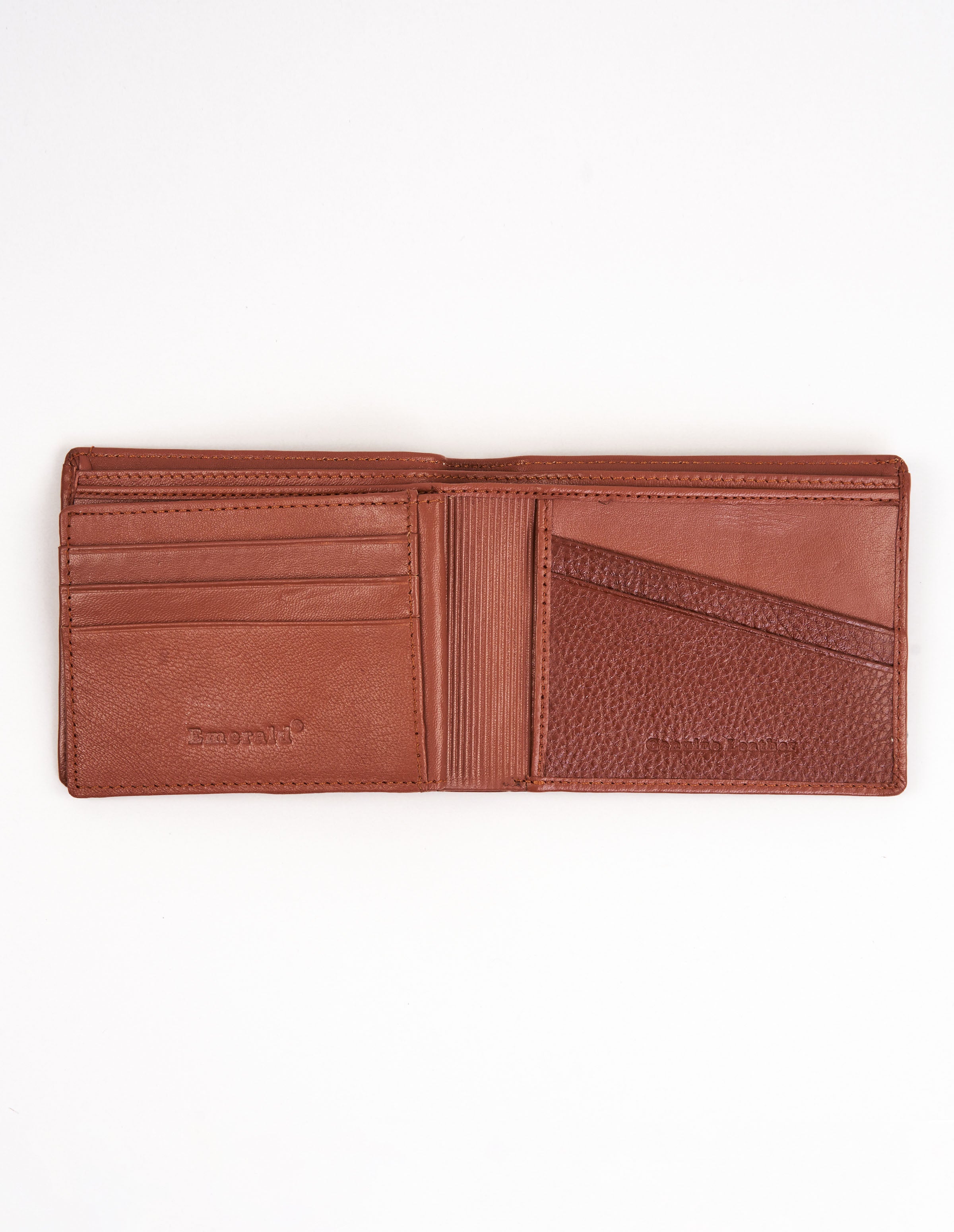 Emerald Wallet Bifold Genuine leather - Tan