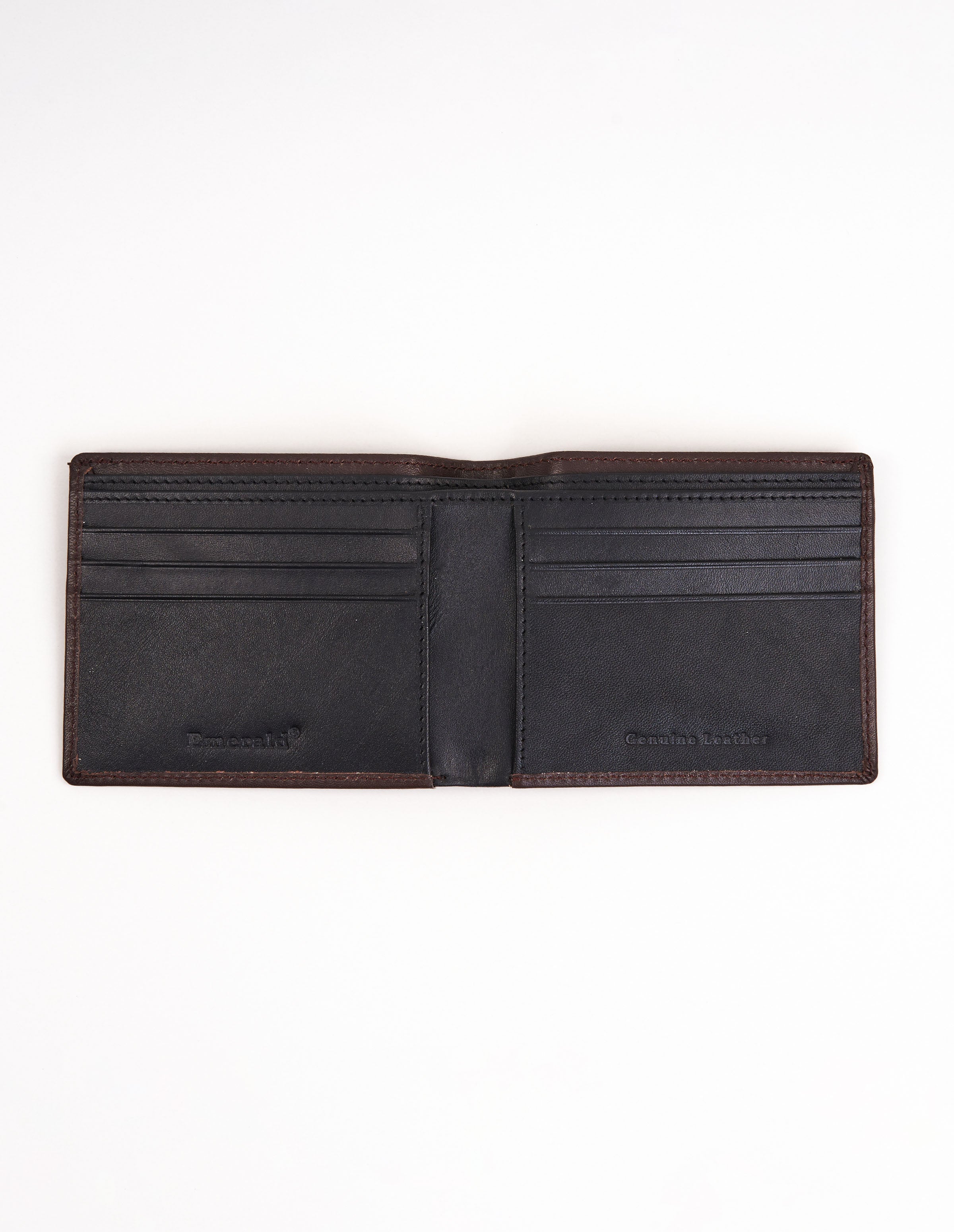 Emerald Wallet Bifold Genuine leather - Brown